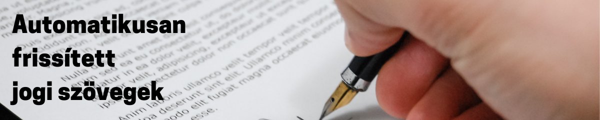 Automatikusan frisstett ltalnos Szerzdsi Felttelek s egylb jogi dokumentumok
