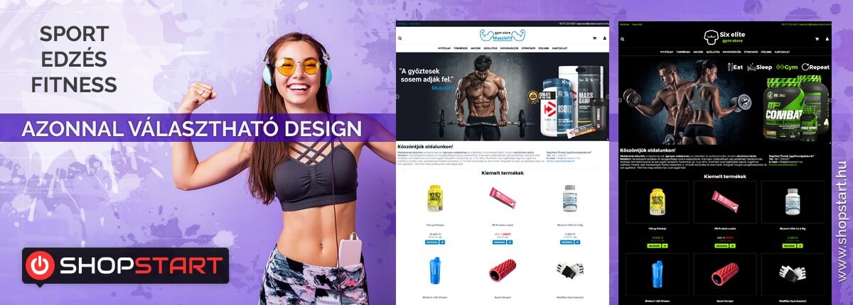 Új IndaWide webdesign sport, edzés, fitness témakörben