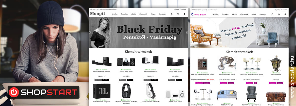 j arculatok btor, mszaki cikk s Black Friday tmakrkhz